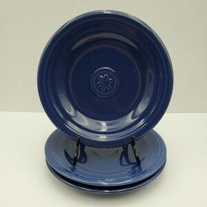 Oneida Petals Cobalt Blue Salad Plates Oneida Blue Bell Embossed Flower Plates
